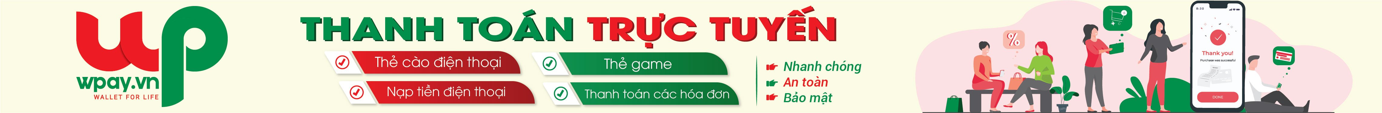 Mua thẻ cào, nạp tiền điện thoại » wPay.vn